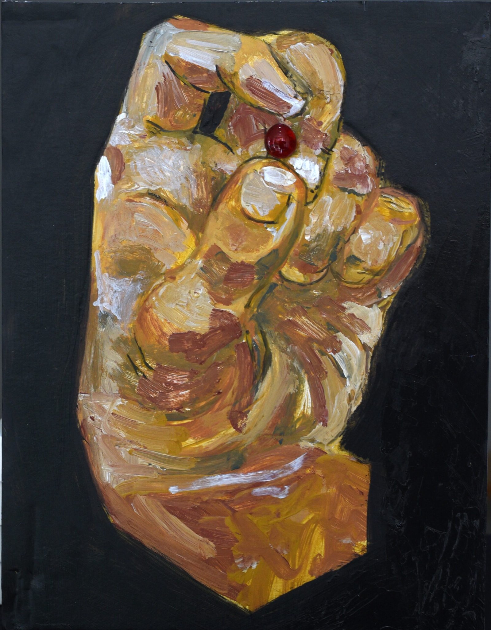 "Προσφορά", Ακρυλικά σε καμβά, 30,5χ40,5, 2023