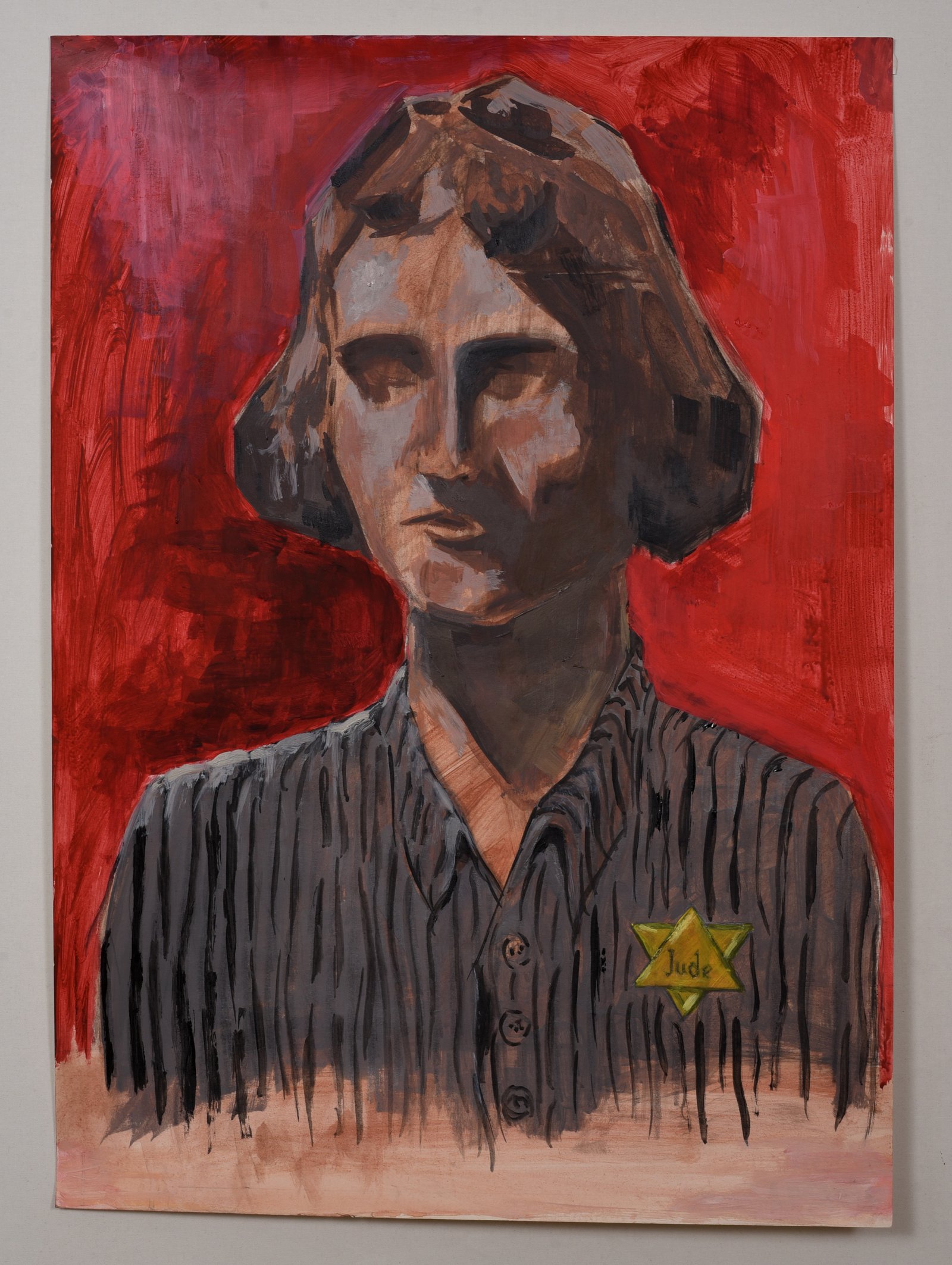 "Birkenau III", Ακρυλικά σε χαρτί, 50χ70 cm (σε γυάλινο πλαίσιο), 2023