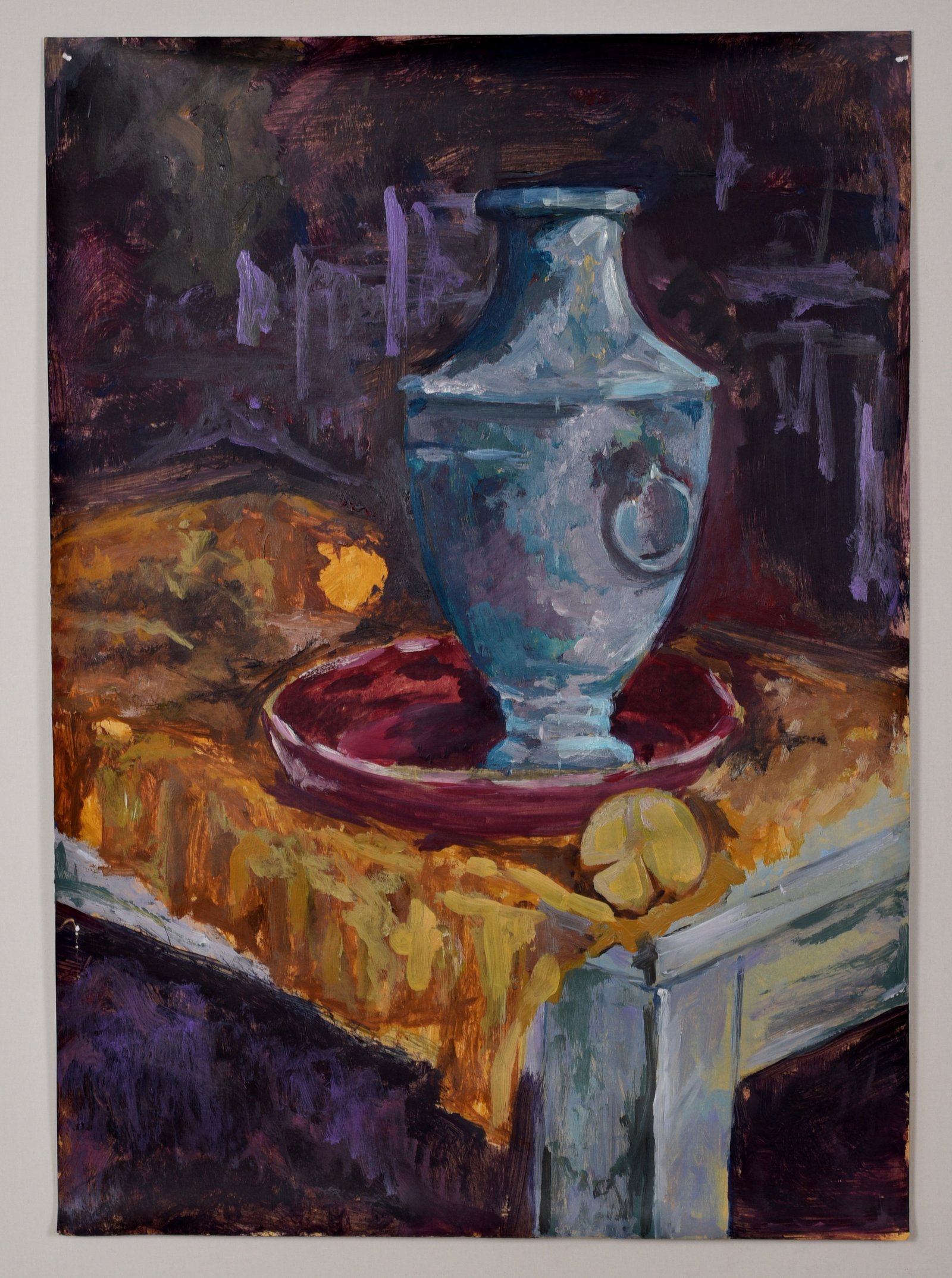 "Νεκρή Φύση ΙΙΙ", Ακρυλικά σε χαρτί, 50χ70 cm (σε γυάλινο πλαίσιο), 2023