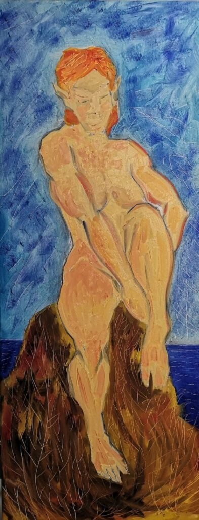 55χ140εκ λάδι σε καμβά ημιλινο 2025